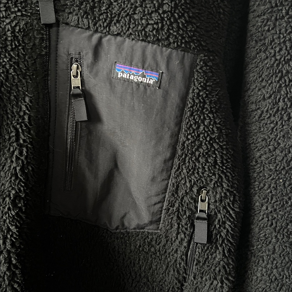 Patagonia Fleece Jacket Retrox Black Size Medium - Picture 2 of 5